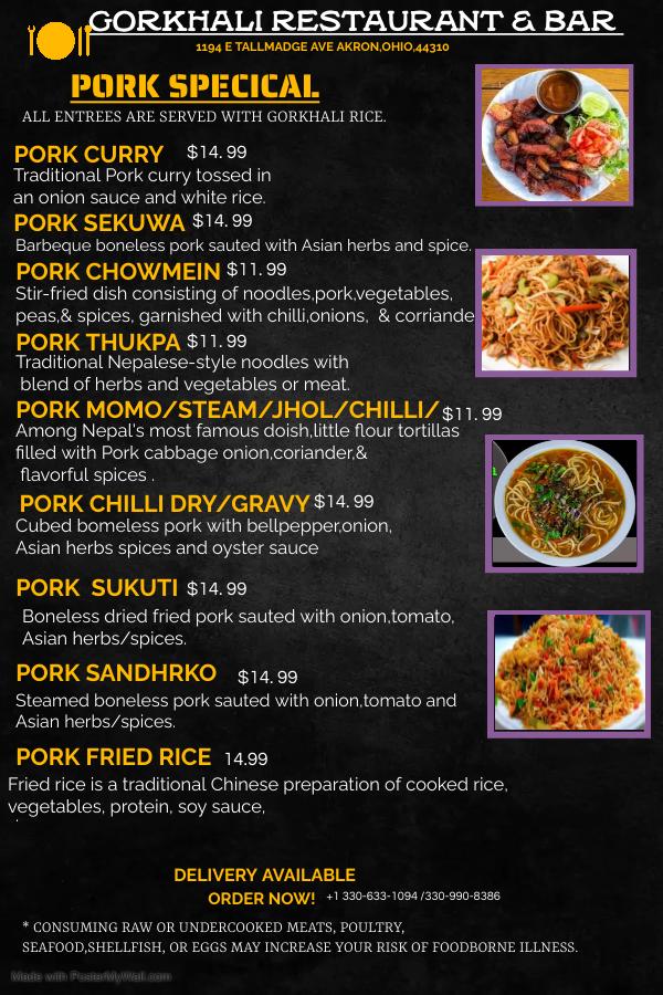 GORKHALI RESTURANT AND BAR Menu image 3